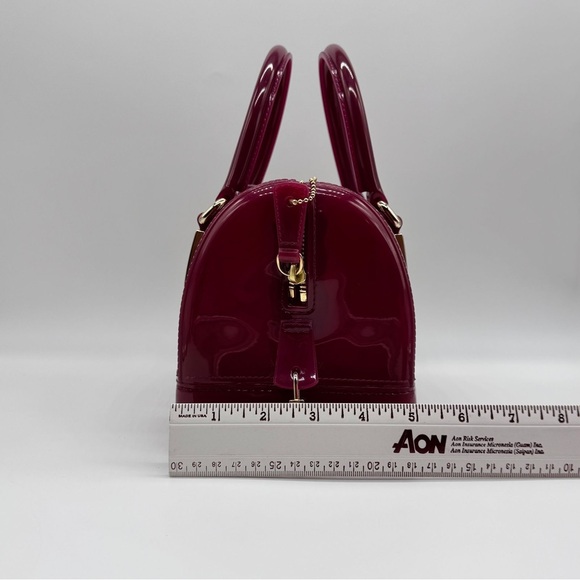 Furla Candy Jelly Satchel Bag – Burgundy, Gold Hardware – New - Picture 16 of 16